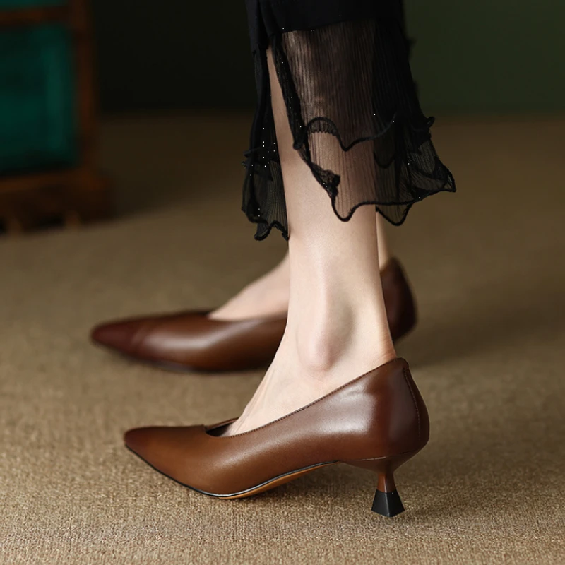 Women'S Fashion Quick Delivery - スクエアヒールミディアムレディースパンプスポインテッドトゥ婦人靴オフィス人気ファッション短納期卸売 39 カジュアル春