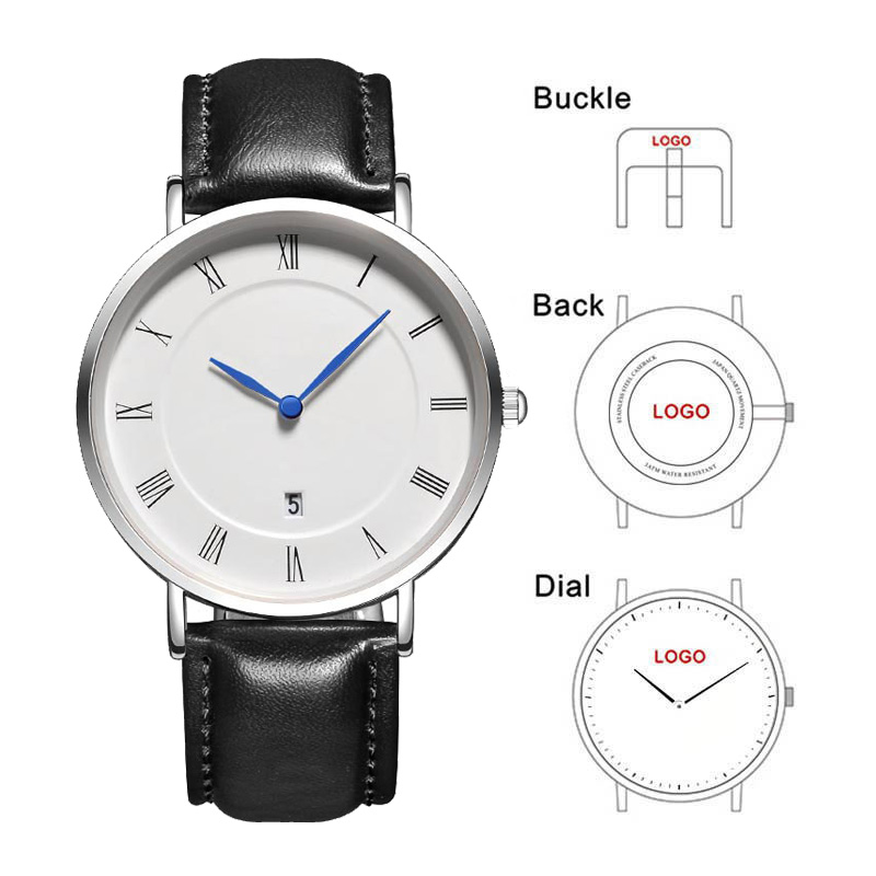 Fashion Women Watch - 男性と女性のためのブランディングストラップ付きのシンプルな時計,あなた自身のブランドデザインのジュエリー,男性のための数字,B-8210A