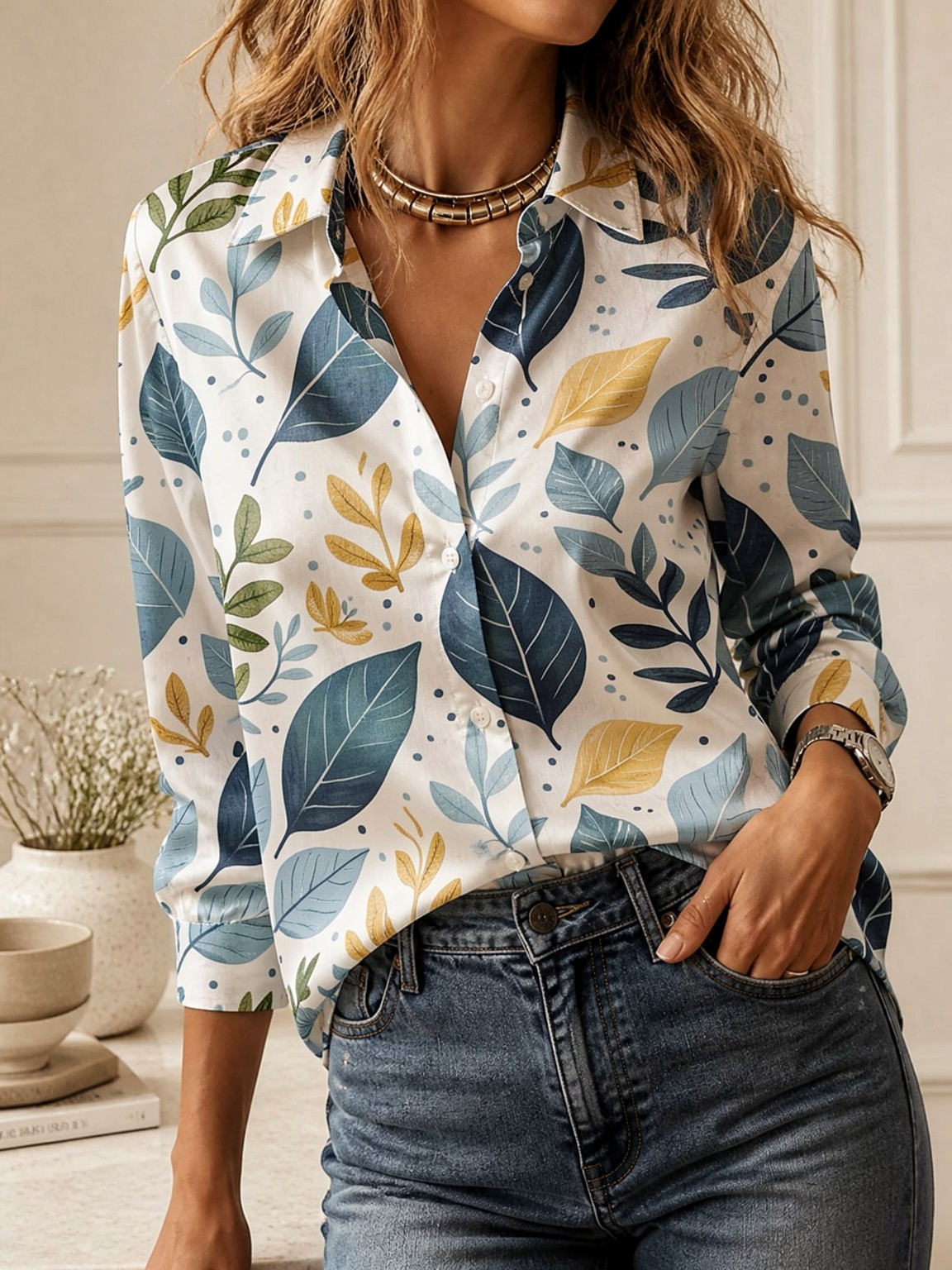 2026年スタイリッシュなルーズカラードシャツ、女性用長袖ボ - Women Top Fashion のレビューと価格