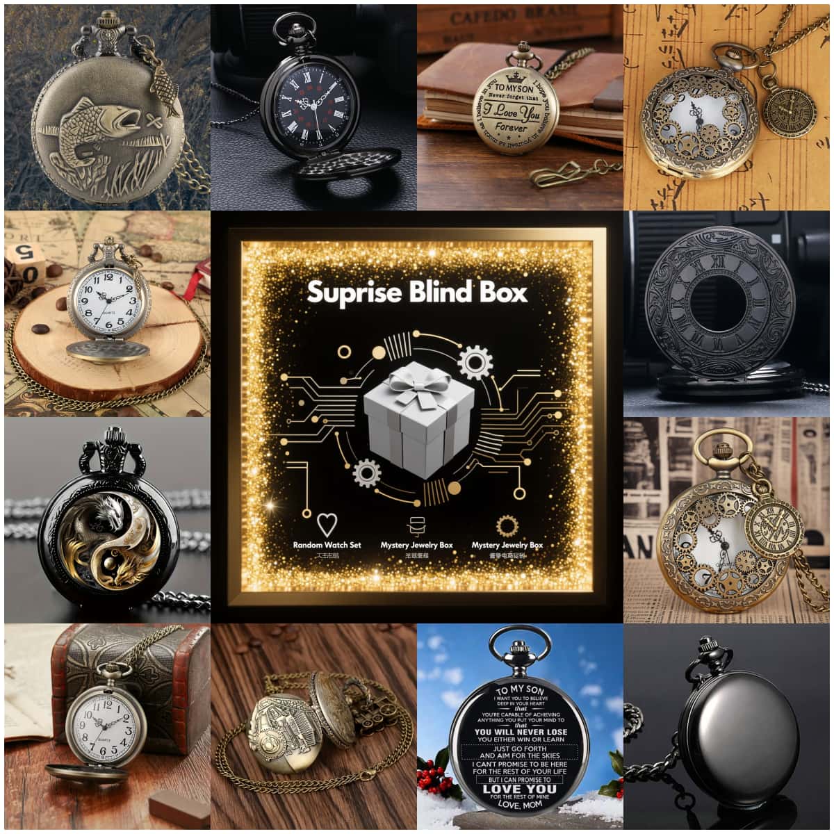 1個入り サプライズ ミステリーウォッチ ブラインドボックス - Fashion Women Watch のレビューと価格