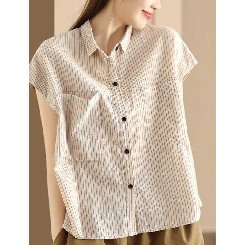 プラスサイズの女性の夏のファッション快適なブラウスノースリー - Women'S Fashion Essentials のレビューと価格