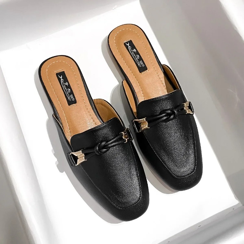 レディースシューズファッション包頭ハーフスリッパエレガントな - Women'S Fashion Korea のレビューと価格