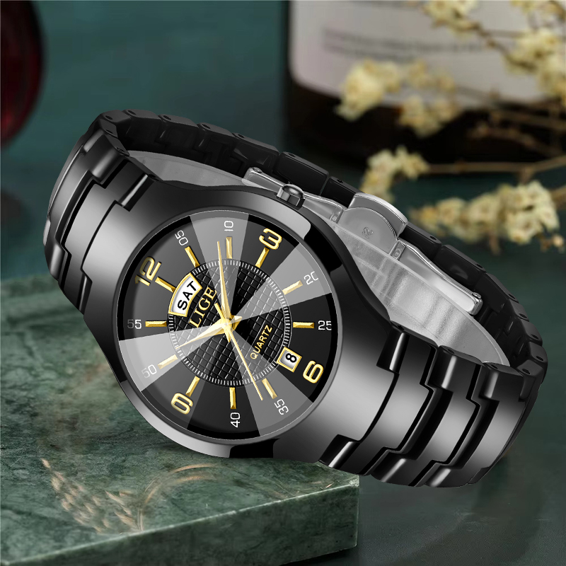 LIGE ファッションエレガントな女性の腕時計高級セラミック - Fashion Women Watch のレビューと価格