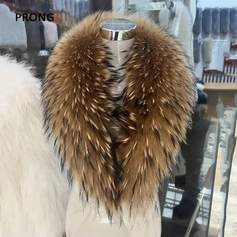 天然アライグマの毛皮の襟,女性用,本物の毛皮のスカーフ,豪華 - Women'S Fashion Essentials のレビューと価格