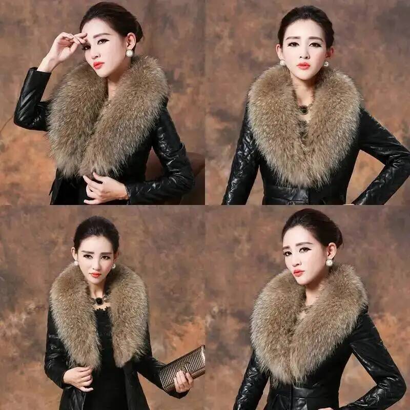 天然アライグマの毛皮の襟,女性用,本物の毛皮のスカーフ,豪華 - Women'S Fashion Essentials のレビューと価格