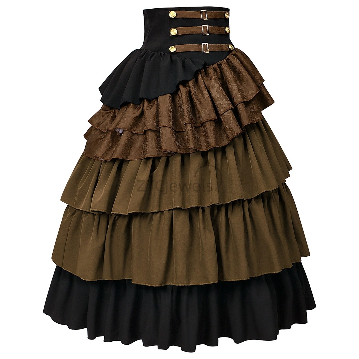 ハロウィン レディース ハーフスカート ゴシック スチームパ - Pleated Skirt Women のレビューと価格