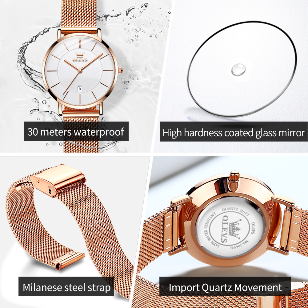 OLEVS レディース腕時計 5869 エレガントでおしゃれ - Fashion Women Watch のレビューと価格