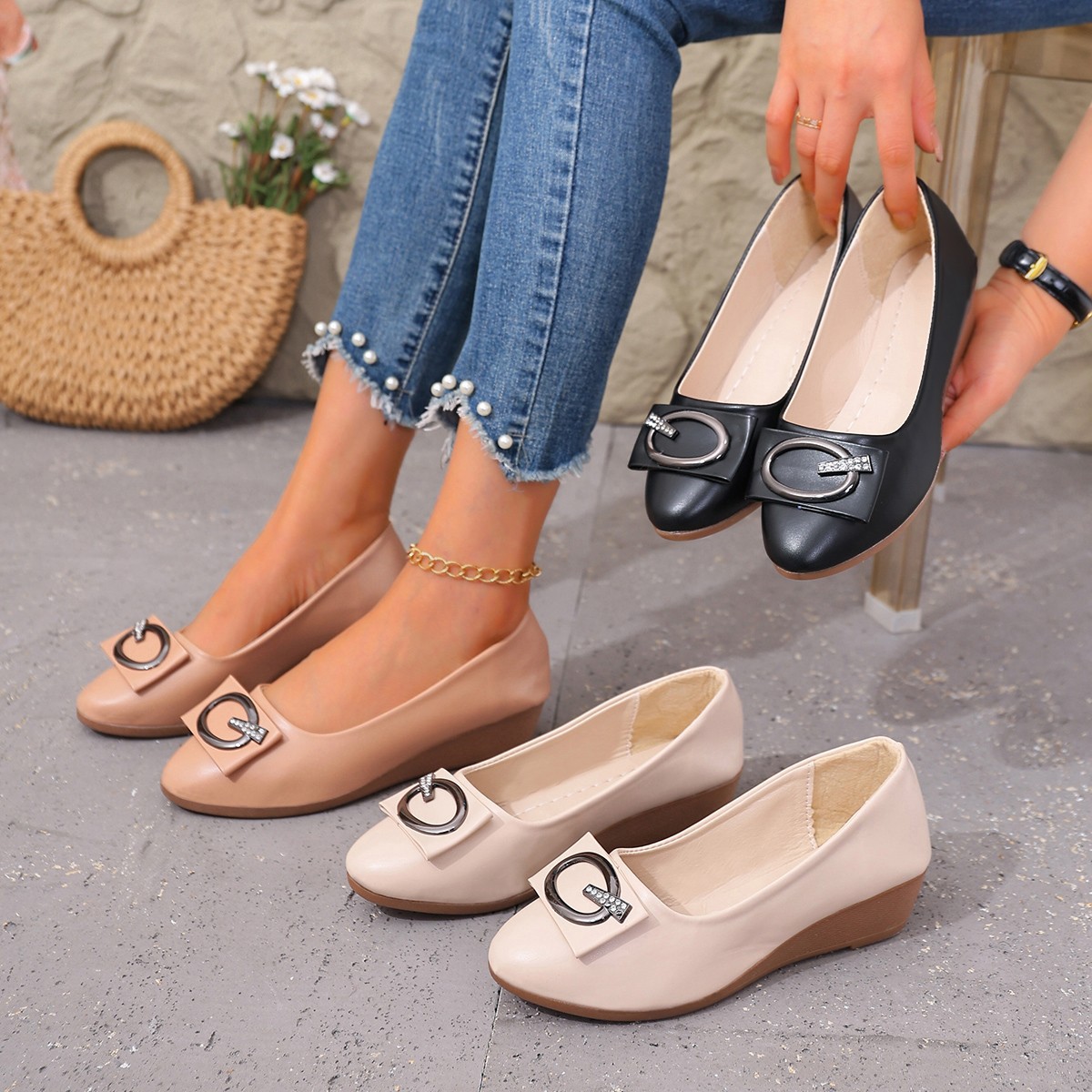 高級ブランド レディース ラインストーン レザー パンプス  - Women'S Fashion Quick Delivery のレビューと価格