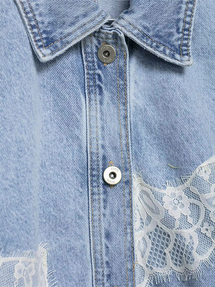HH エレガントな女性ブルーデニムジャケットボタンバットウィ - Women'S Fashion Denim Jacket のレビューと価格