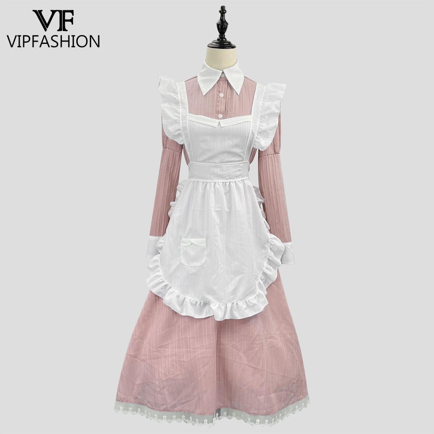 VIP ファッションビクトリア朝のメイドドレスロリータコスプ - Women'S Fashion Korea のレビューと価格