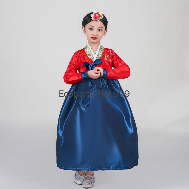 4 色女の子韓服ドレス韓国の伝統的な古代衣装子供新年パーティ - Women'S Fashion Korea のレビューと価格