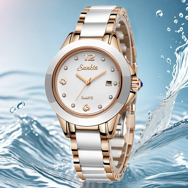 Sunkta ファッションカジュアルクォーツ女性腕時計エレガ - Fashion Women Watch のレビューと価格