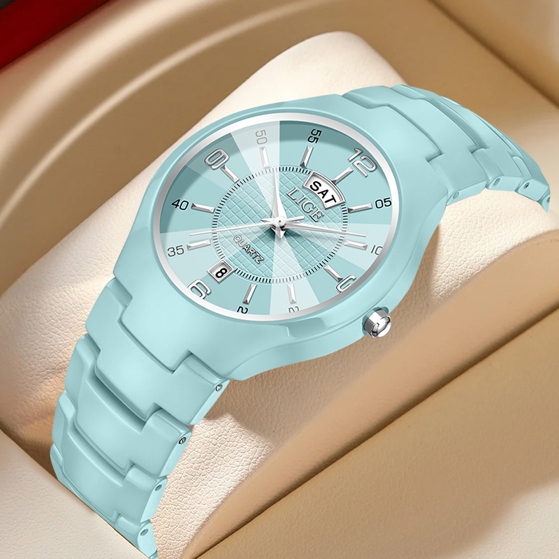 LIGE 高級エレガントなクォーツ女性腕時計ファッションセラ - Fashion Women Watch のレビューと価格