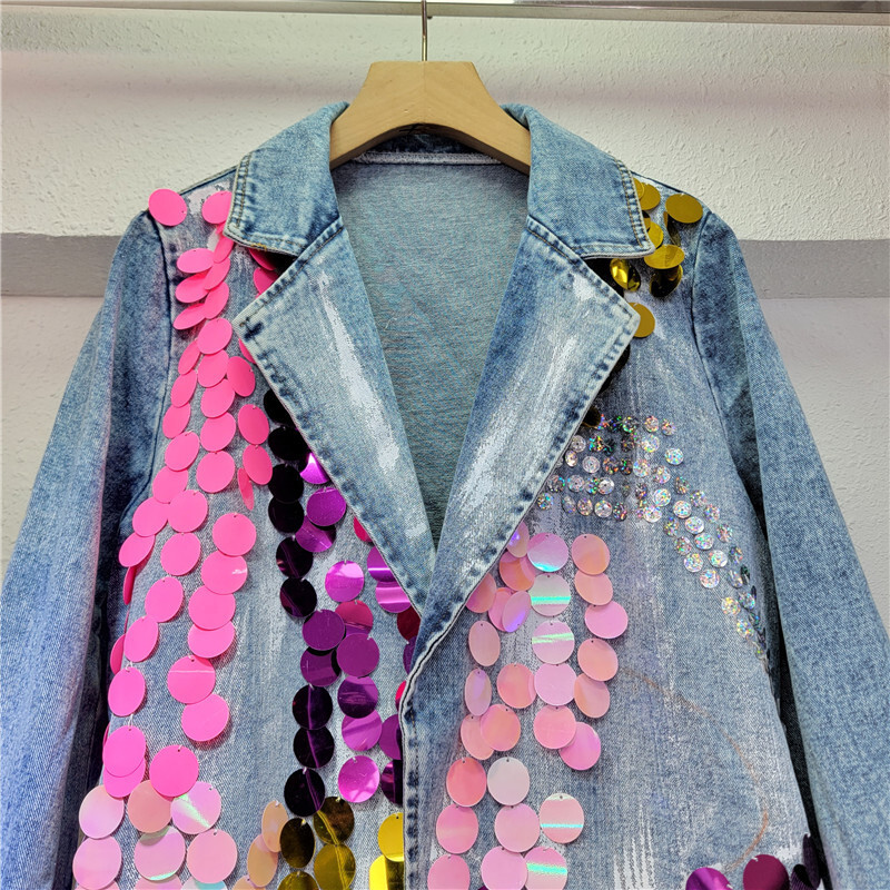 ANJY 秋の新女性イントレンディなストリート Y2k エレ - Women'S Fashion Denim Jacket のレビューと価格