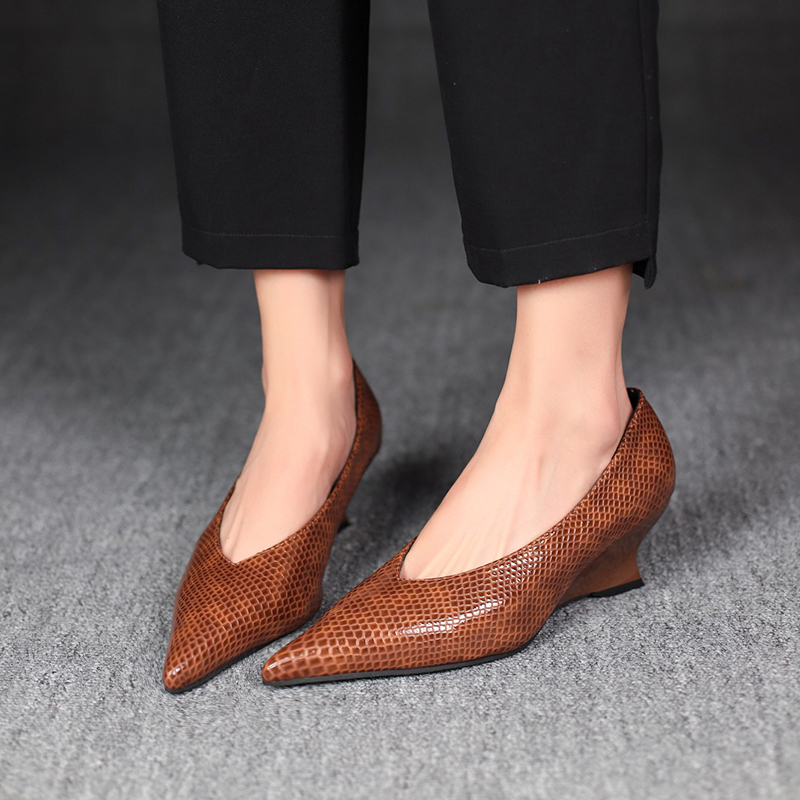 女性用モカシンシューズ ハイヒール ブロックヒール スタイリ - Women'S Fashion Quick Delivery のレビューと価格