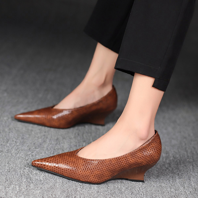 女性用モカシンシューズ ハイヒール ブロックヒール スタイリ - Women'S Fashion Quick Delivery のレビューと価格