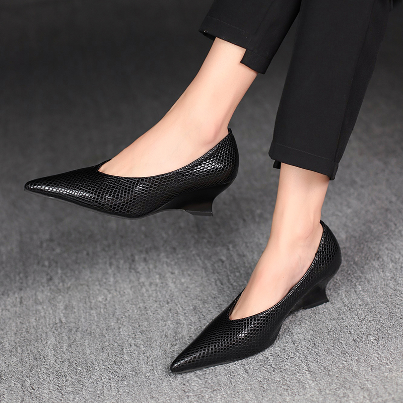 女性用モカシンシューズ ハイヒール ブロックヒール スタイリ - Women'S Fashion Quick Delivery のレビューと価格