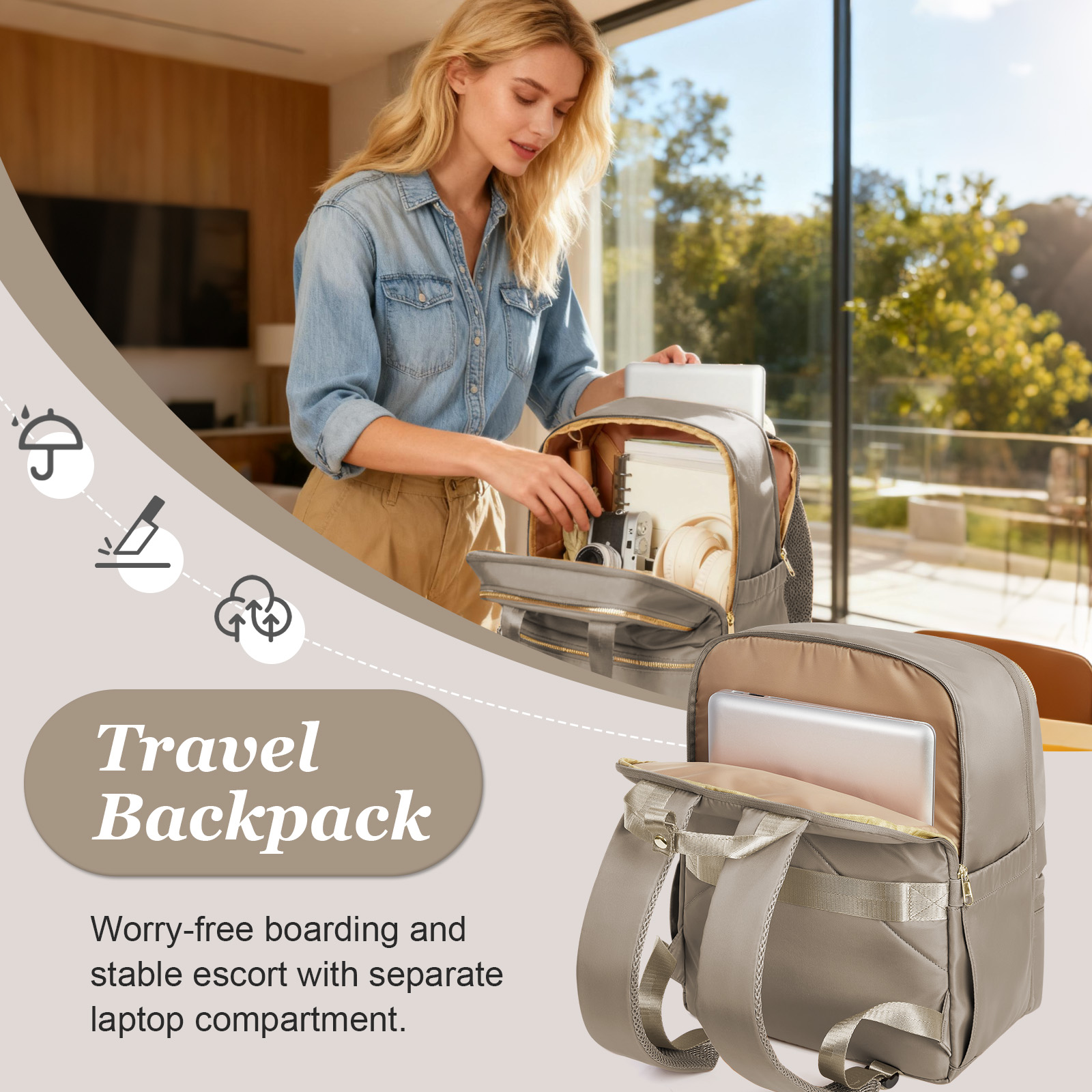ライアンエア 40x30x20 トラベルバックパック 女性用 - Trend Women Fashion のレビューと価格