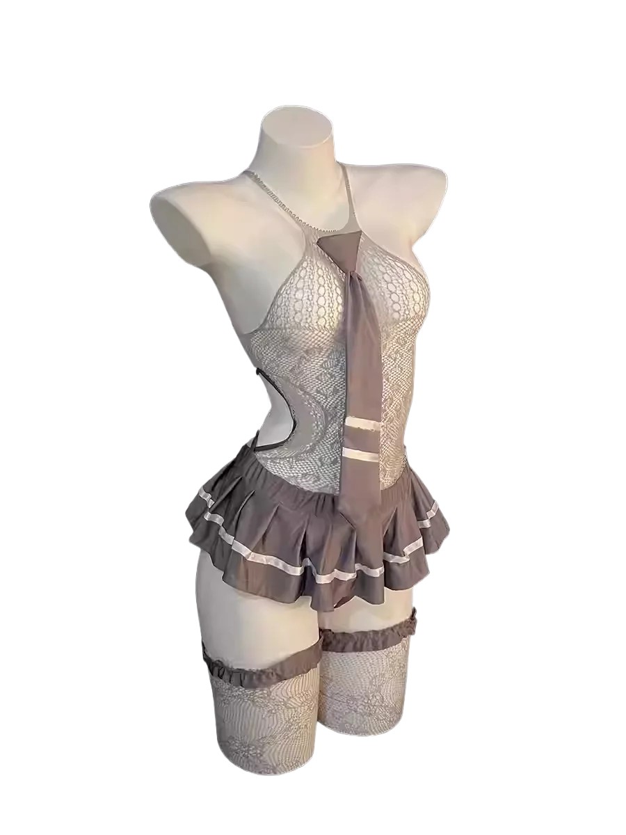 セクシーで魅惑的な制服、エキゾチックな女性用セクシーランジェ - Pleated Skirt Women のレビューと価格