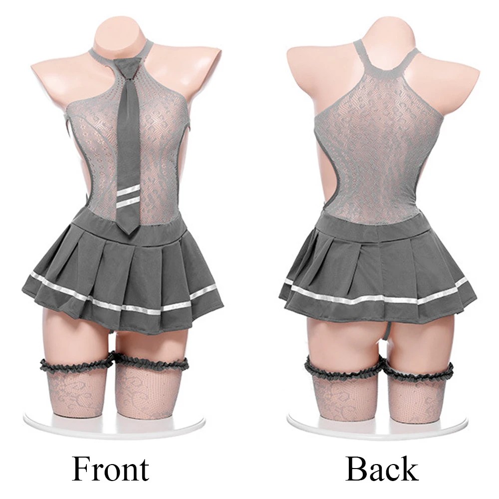 セクシーで魅惑的な制服、エキゾチックな女性用セクシーランジェ - Pleated Skirt Women のレビューと価格