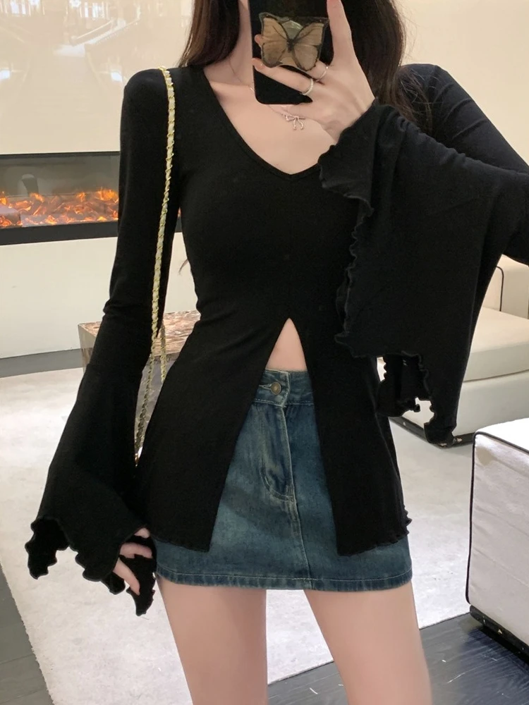 女性用ヴィンテージ Y2K T シャツ、ボディコンフィット、 - Women Top Fashion のレビューと価格