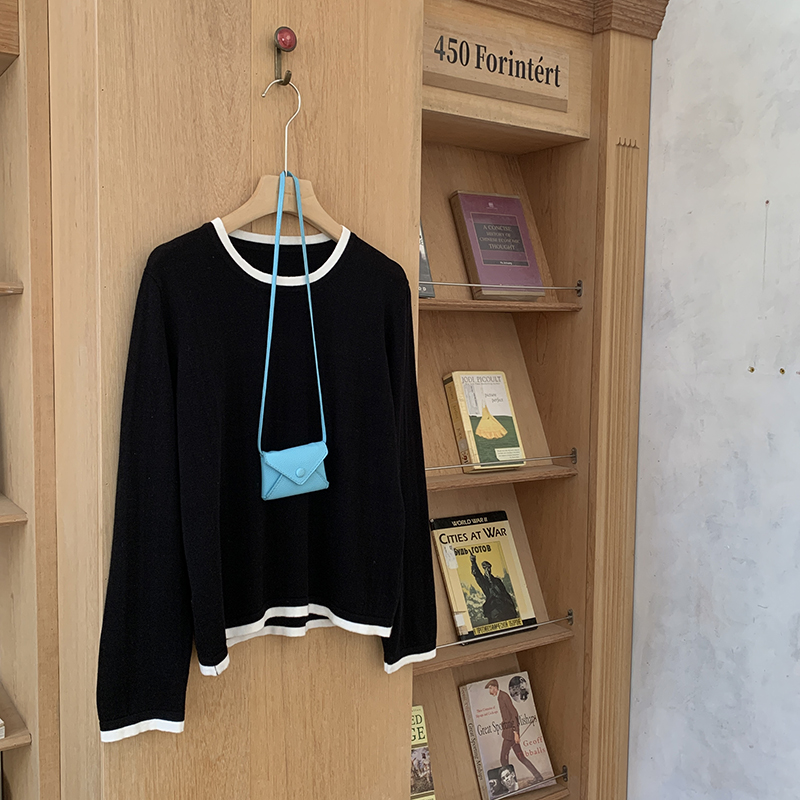 100%コットン製 レディース Oネック カラーブロック 長 - Trend Women Fashion のレビューと価格
