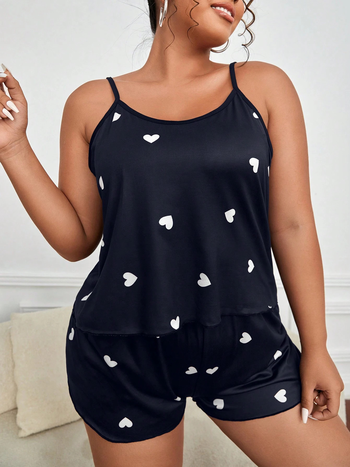 2 ピースパジャマセット女性用パジャマクロップトップ + シ - Trend Women Fashion のレビューと価格