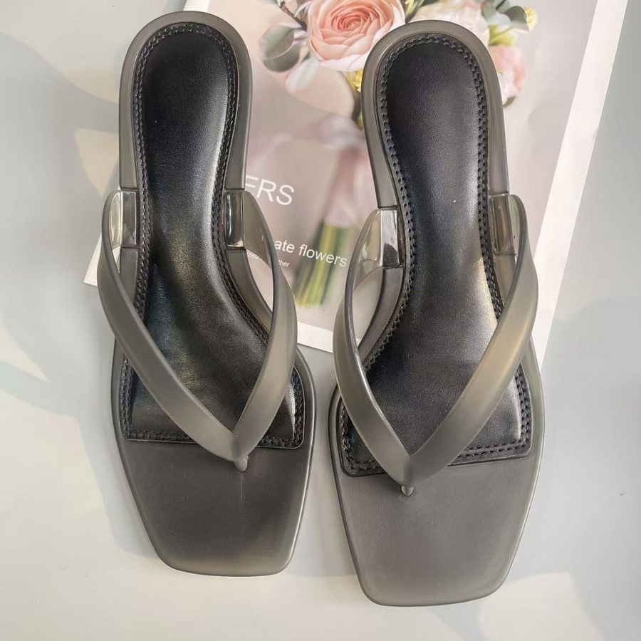 韓国製ミュートトーンオリーブグリーンPVC素材のトングサンダ - Women'S Fashion Korea のレビューと価格