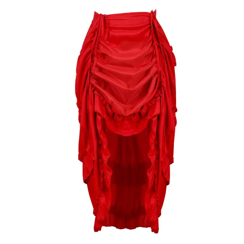 スチームパンクゴシックコルセットとスカート不規則なシャーリン - Pleated Skirt Women のレビューと価格