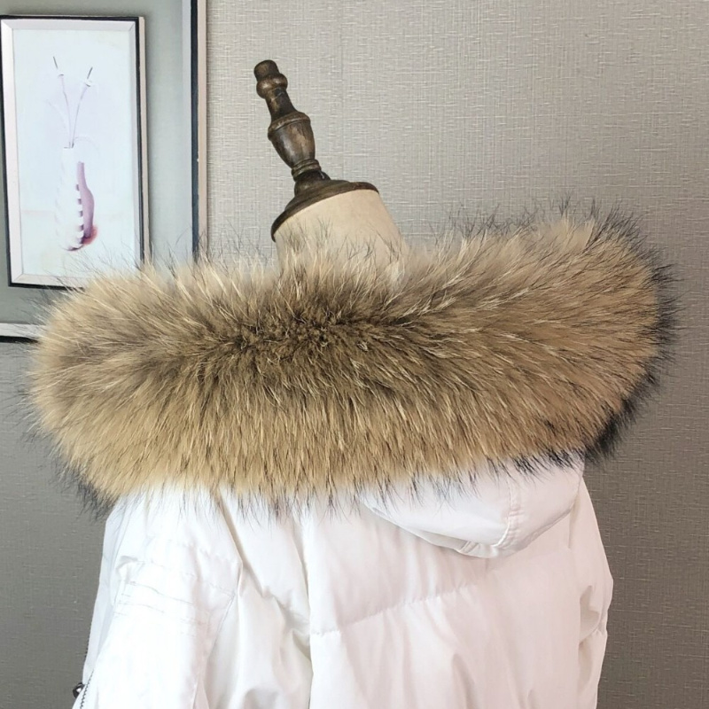 女性用の本物の毛皮の襟,冬用の女性用コートパーカー,アライグ - Women'S Fashion Essentials のレビューと価格