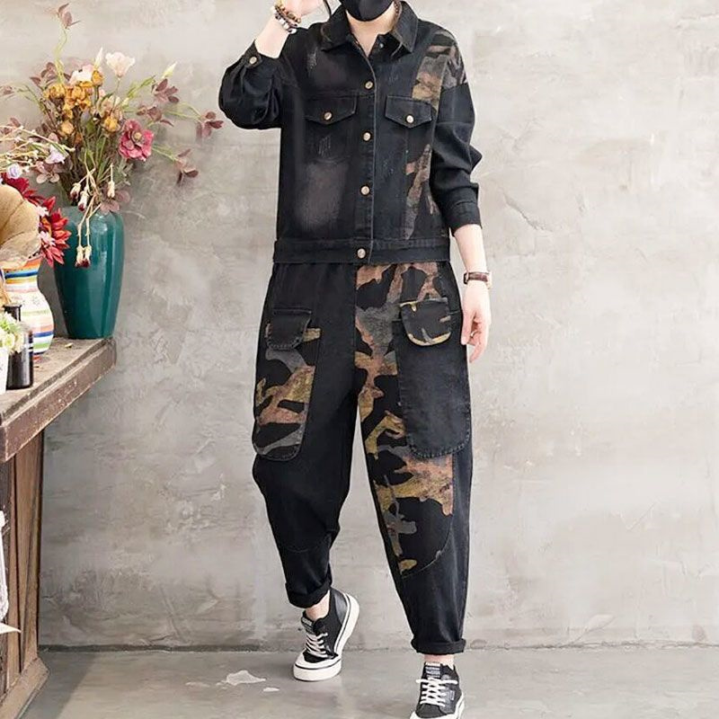 2025 秋のデニムジャケットスーツチェック柄ストライプシャ - Women'S Fashion Denim Jacket のレビューと価格
