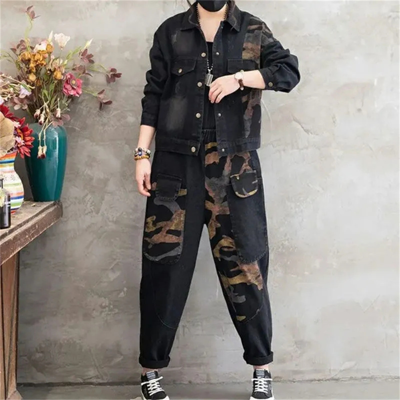 2025 秋のデニムジャケットスーツチェック柄ストライプシャ - Women'S Fashion Denim Jacket のレビューと価格