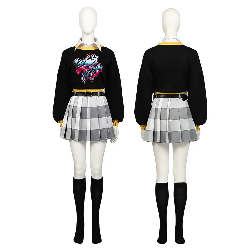 DY20Game P5Xコスプレ衣装 アニメ ファントムX  - Pleated Skirt Women のレビューと価格