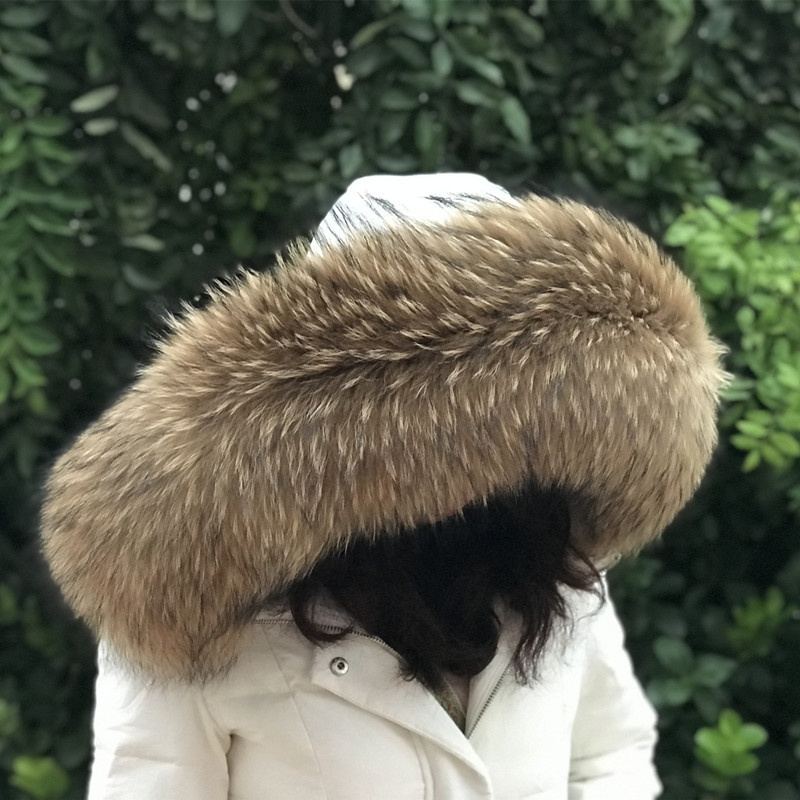 ファーカラー,冬の毛皮のコート,女性用,冬用の天然アライグマ - Women'S Fashion Essentials のレビューと価格