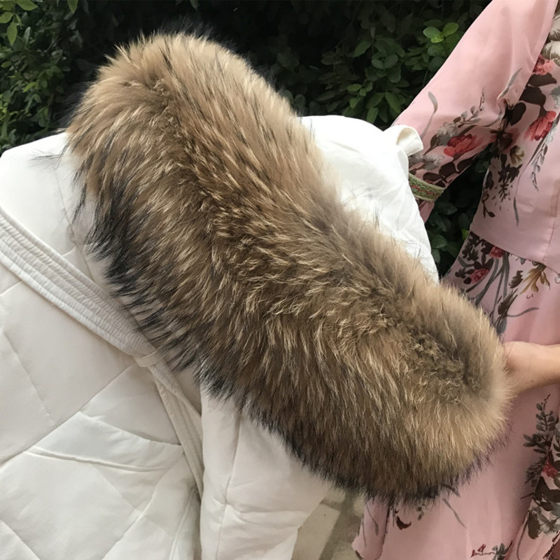 ファーカラー,冬の毛皮のコート,女性用,冬用の天然アライグマ - Women'S Fashion Essentials のレビューと価格