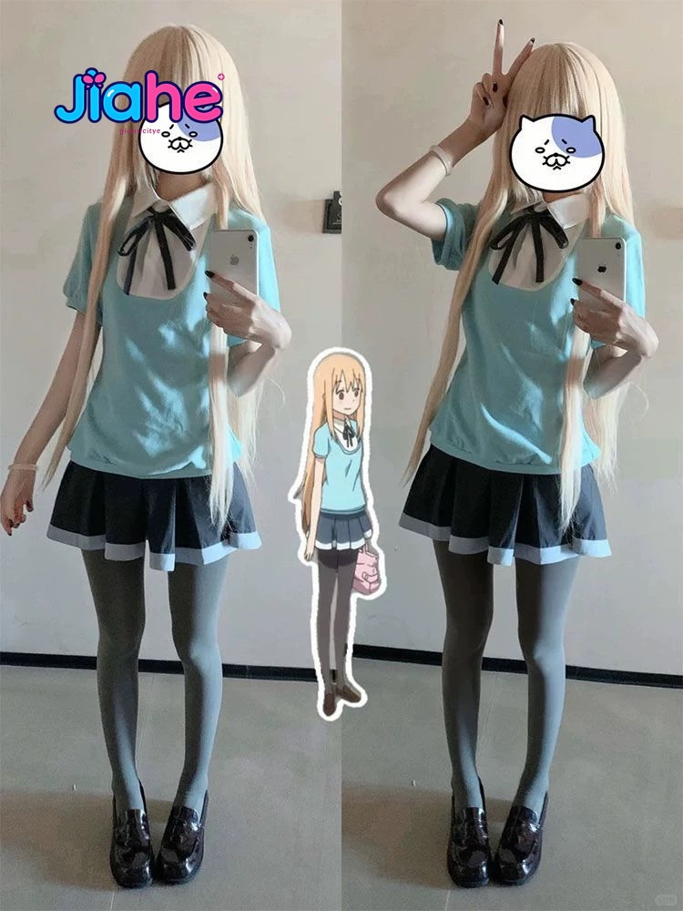 ヒムアウト！ アニメ「ドマ・ウマル」コスプレ衣装、ボウタイブ - Pleated Skirt Women のレビューと価格