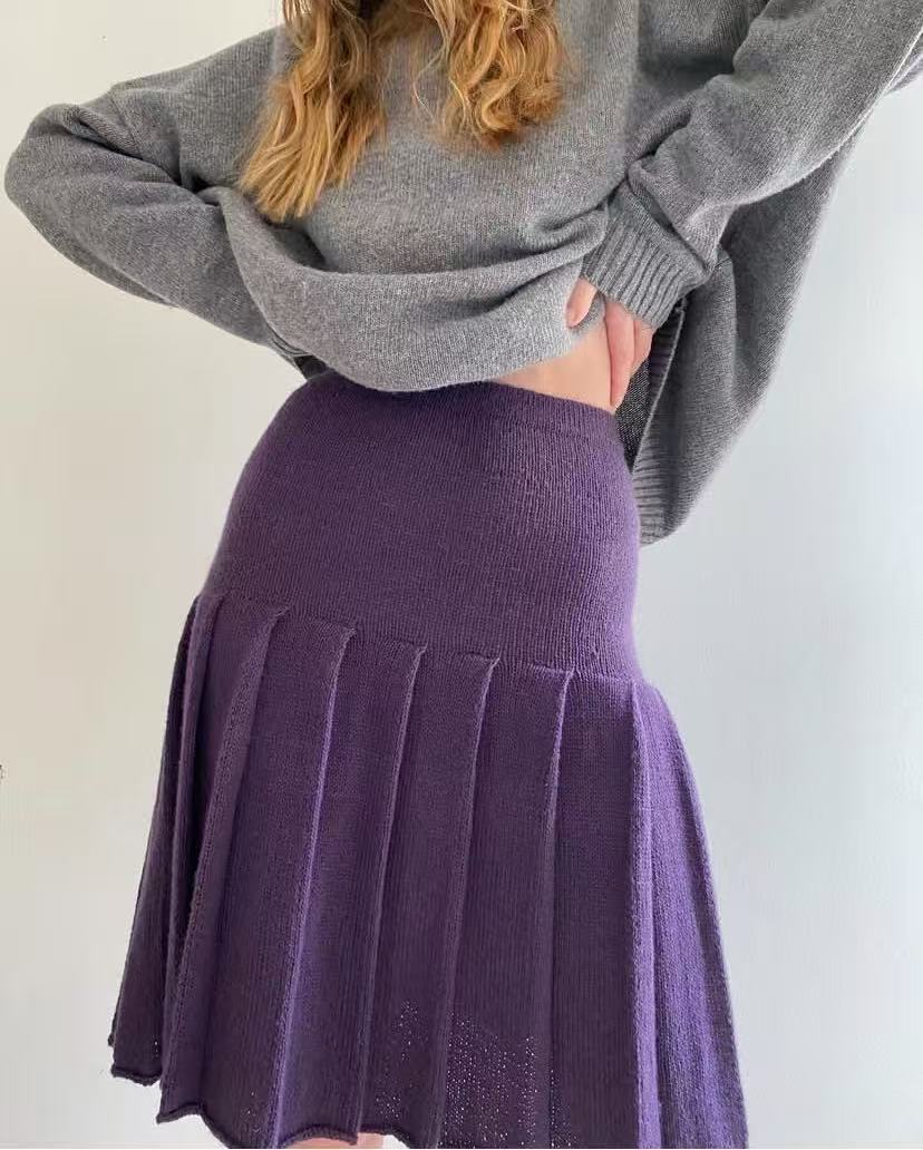 ハイウエストで着痩せ効果のある万能なレトロプリーツスカート、 - Pleated Skirt Women のレビューと価格