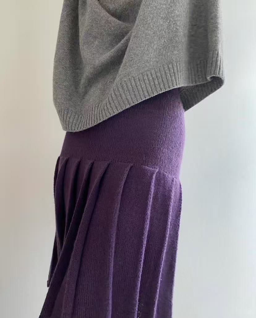ハイウエストで着痩せ効果のある万能なレトロプリーツスカート、 - Pleated Skirt Women のレビューと価格
