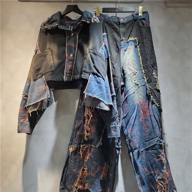 WTHT 新ファッション女性のパッチワークウォッシュラペル長 - Women'S Fashion Denim Jacket のレビューと価格