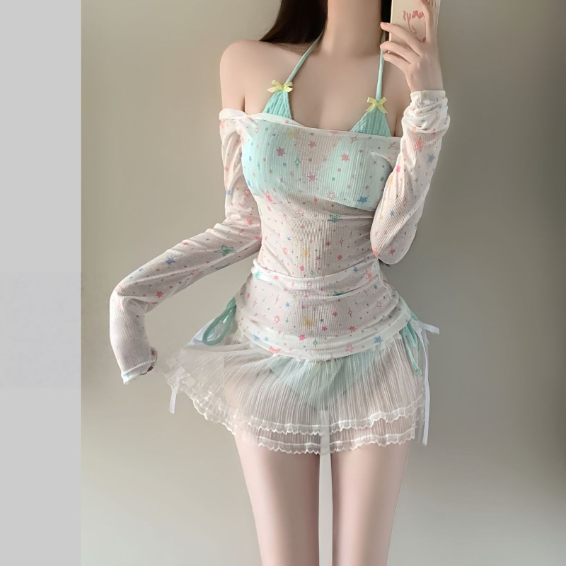 2026年夏 レディース 長袖ビキニセット 韓国ファッション - Women Fashion Korean のレビューと価格