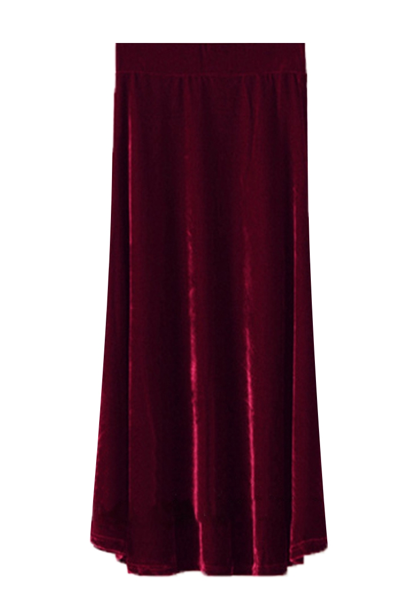 Tiyihailey-レディースベロアプリーツベルベットスカ - Pleated Skirt Women のレビューと価格