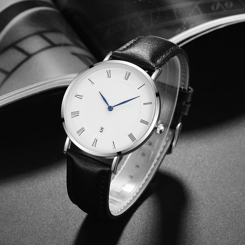 男性と女性のためのブランディングストラップ付きのシンプルな時 - Fashion Women Watch のレビューと価格