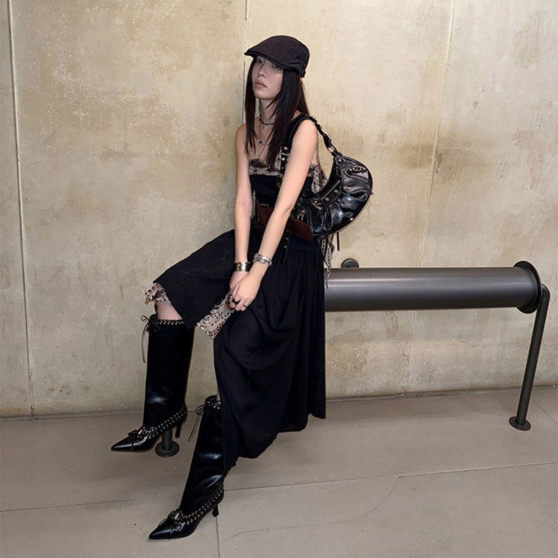 ファッショナブルで多用途なホットガール向けポインテッドトゥレ - Women'S Fashion Korea のレビューと価格