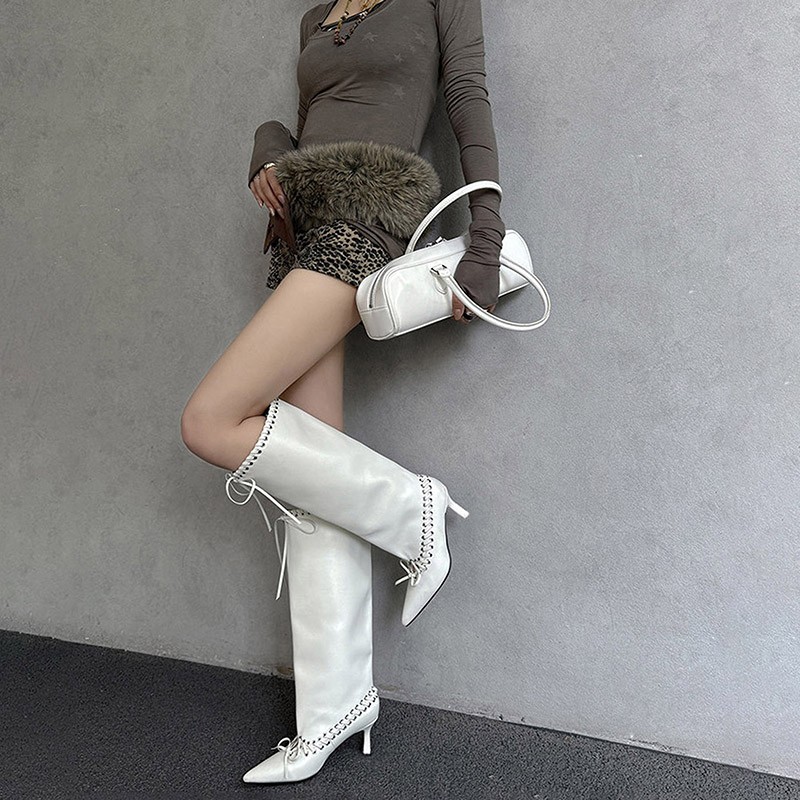 ファッショナブルで多用途なホットガール向けポインテッドトゥレ - Women'S Fashion Korea のレビューと価格
