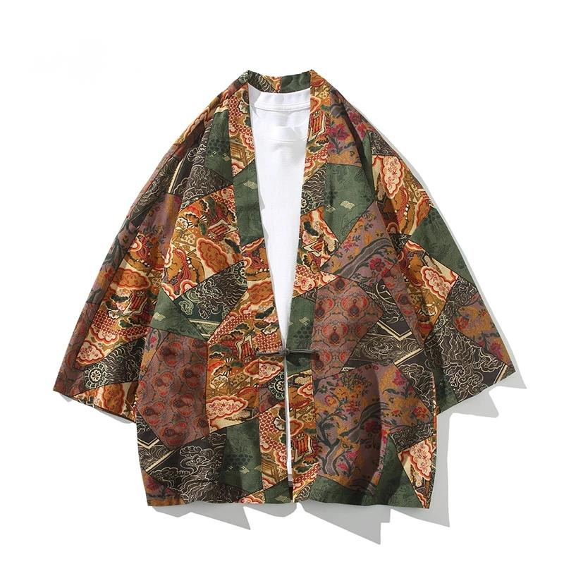 エスニックスタイルプリント浴衣男性女性ファッションコットンリ - Women'S Fashion Essentials のレビューと価格