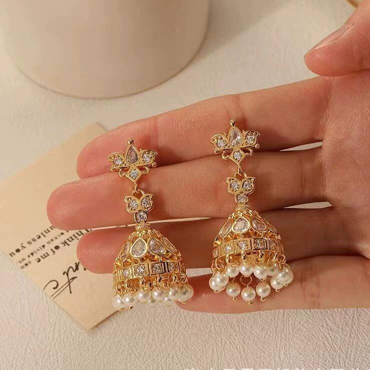インド風の豪華な鳥かごイヤリング ファッション年次会議用 高 - Women'S Fashion Korea のレビューと価格