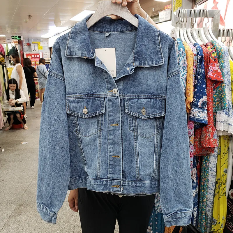 ヴィンテージブルー刺繍スパンコールタッセルデニムジャケット女 - Women'S Fashion Denim Jacket のレビューと価格
