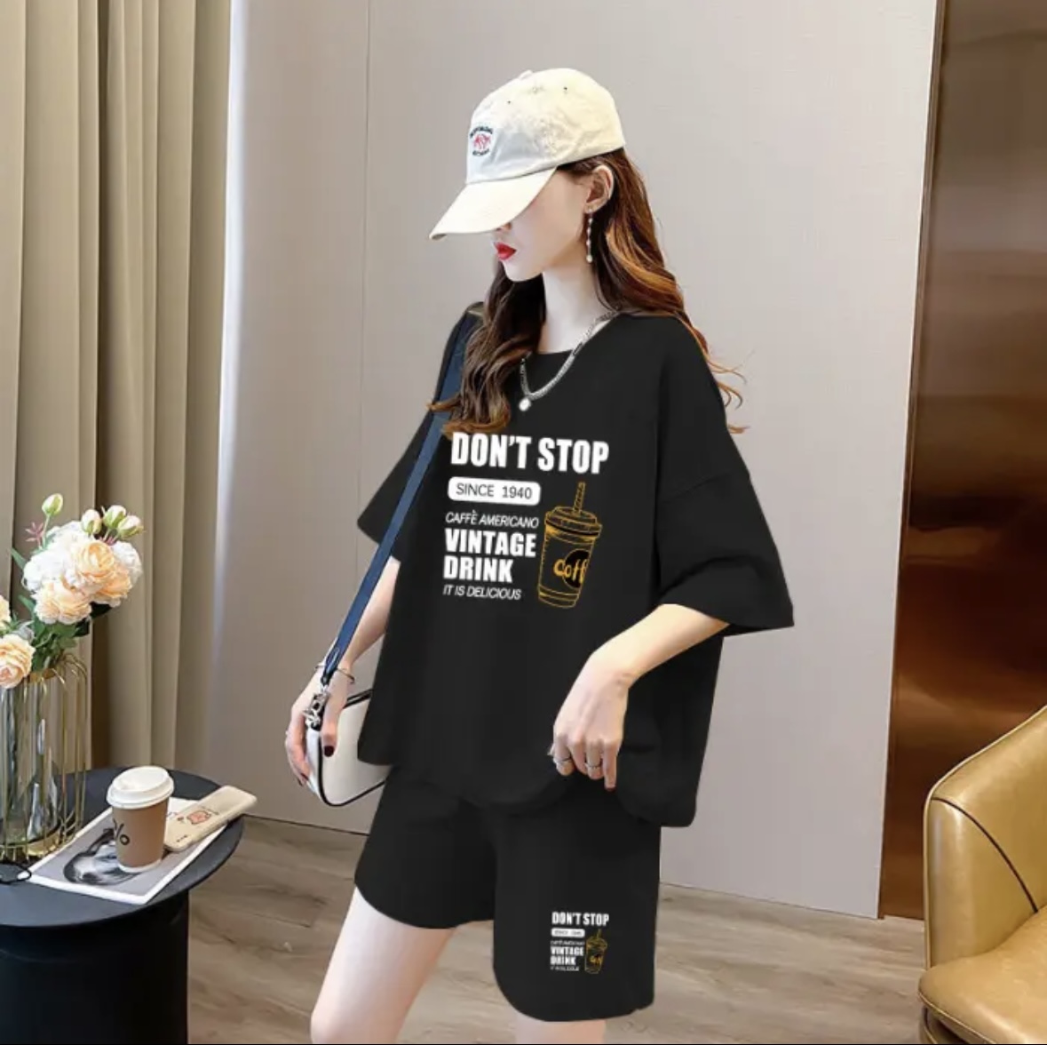 ファッションレディースサマーショートパンツセット、スポーツウ - Women Top Fashion のレビューと価格